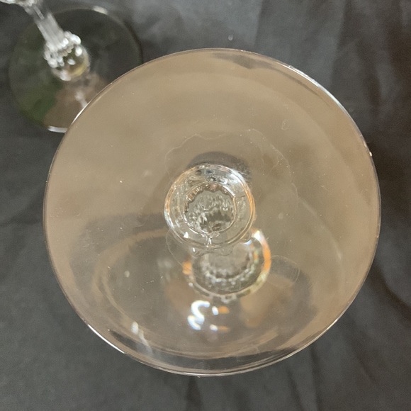 Set of 4 Tiffin Franciscan tall crystal sherbet / champagne coupe glasses - Picture 7 of 10